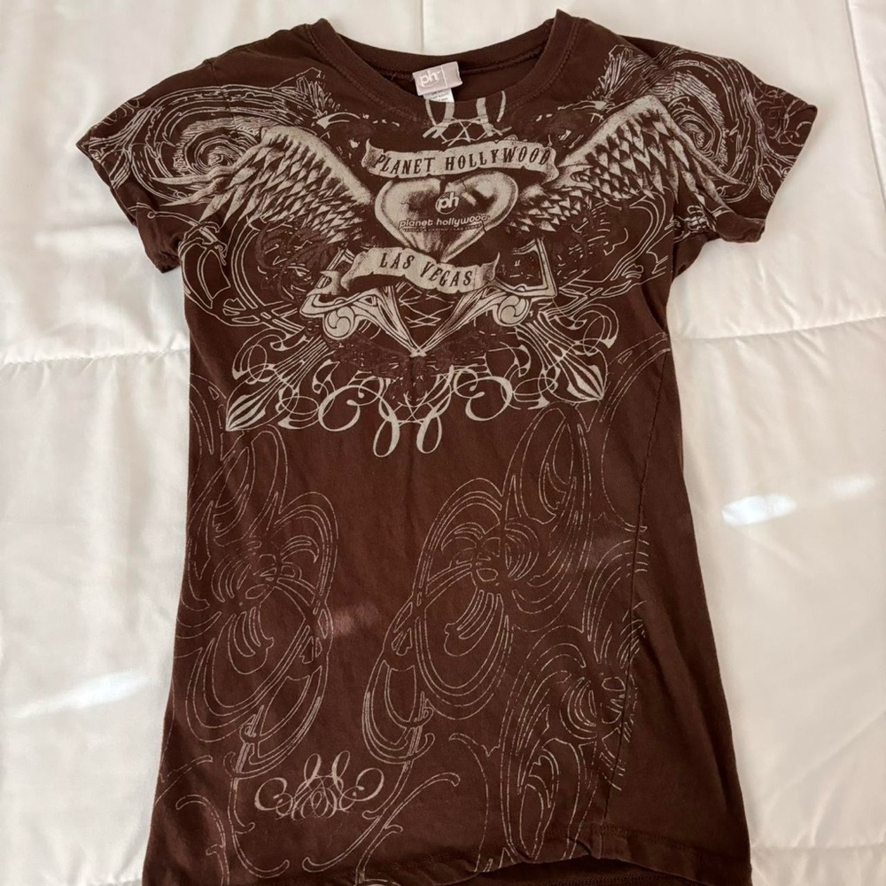 Brown Graphic T-shirt